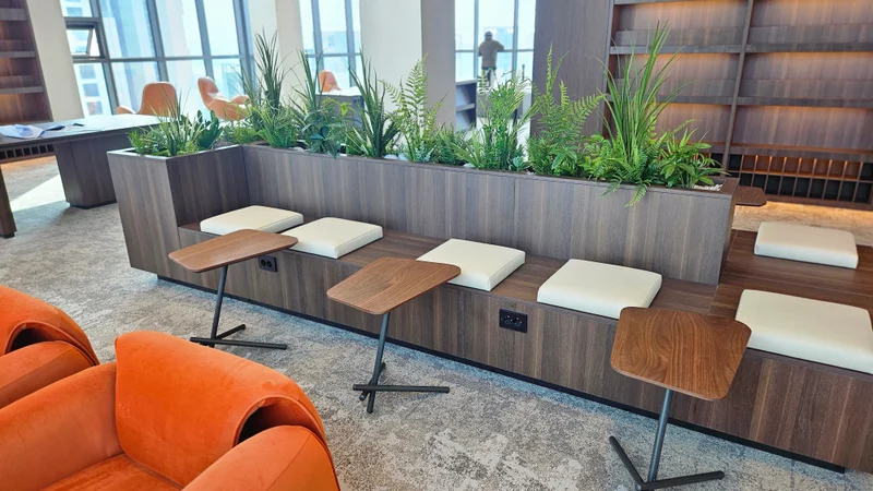 베로티 메이플자이 웰컴라운지 이동가구 타일